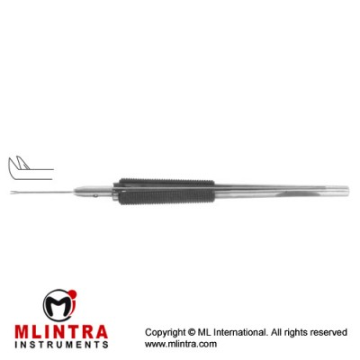 Virectomy Scissor Angled 60° - Vertical Opening Stainless Steel,